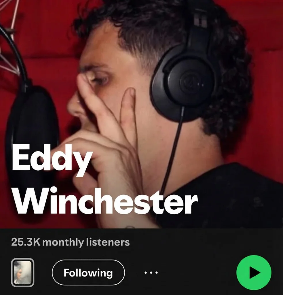 Eddy Winchester Spotify profile - after